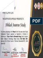 Certificate: Abhilash Anantrao Netake
