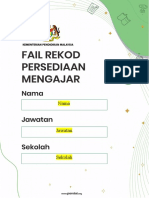 1.0 Fail Rekod Persediaan Mengajar Kumpulan B