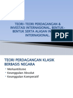 Teori Perdagangan Dan Investasi Internasional