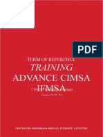 Terms of Reference Calon Official Advance CIMSA IFMSA