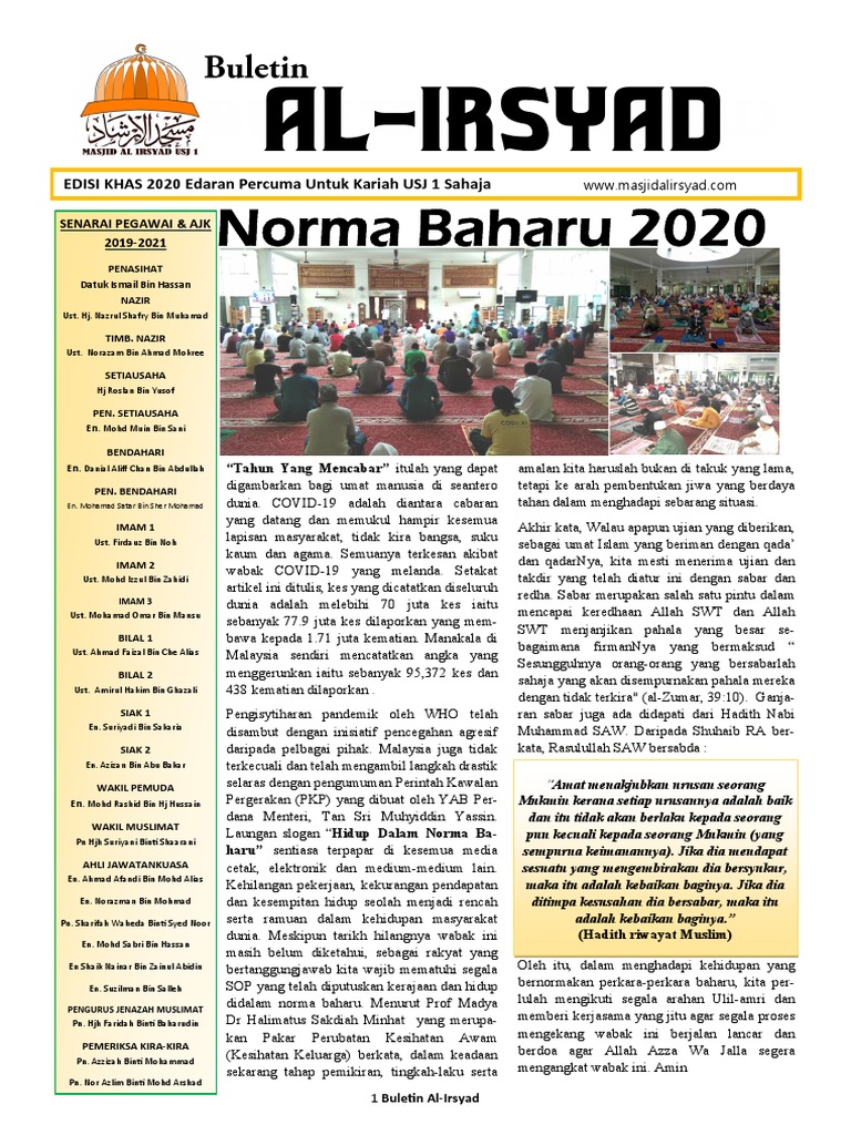 Buletin Masjid Al Irsyad 2020 Pdf