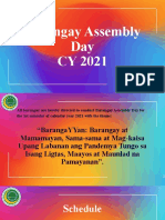 Barangay Assembly Day CY 2021