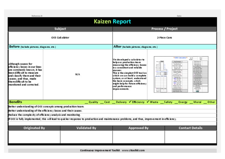 Kaizen Report Example | PDF | Business Process | Systems Science