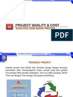 Project Quality & Cost: Kualitas Dan Biaya Proyek