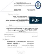 Contrôle Microbiologique de L'environnement Dans L'industrie Pharmaceutique NADPHARMADIC Production