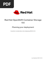 Red Hat Openshift Container Storage 4.6: Planning Your Deployment