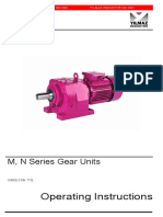 Operating Instructions: M, N Series Gear Units