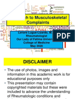 FUMC PDF Approach To MSK Complaints