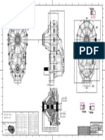 Assembly drawing of mechanical part with multiple views