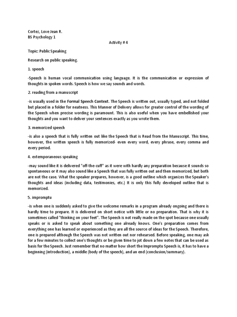 Activity 4 Purposive Communication | PDF | Language Arts & Discipline