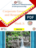 Week 3 - Corporate Governance Responsibilities and Accountabilities