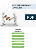 Problems in Performance Appraisal