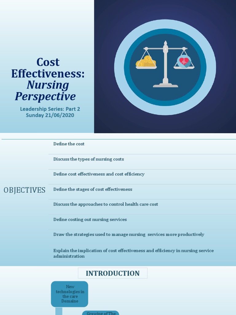 Cost Effectiveness Nursing Perspective Download Free PDF Cost