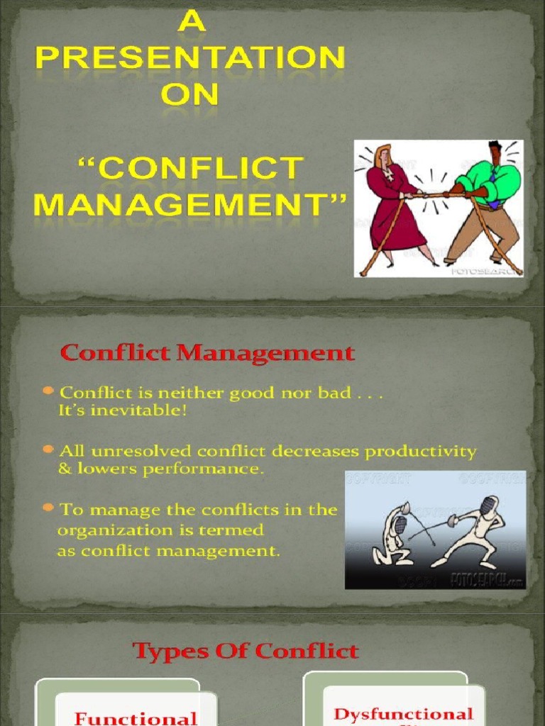 Conflict Management Presentation | PDF