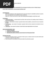 Cash and Marketable securities management - Roque