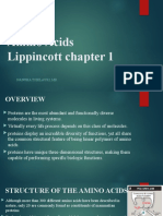 Amino Acids Lippincott Chapter 1: Nanuka Tsiklauri, MD