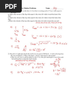  Relative Motion Problems