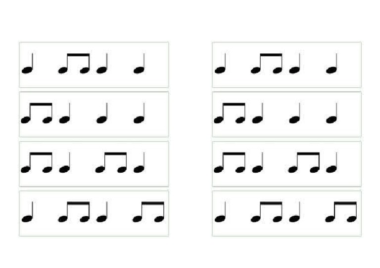 Educação Musical - Exercícios Ritmicos 1 | PDF