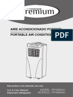 Aire Acondicionado Portatil Portable Air Conditioner: PPA9004J PPA9004J