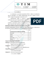 Categorii de Încadrare Şi Clasificare