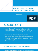 Sociological Foundations of Curriculum Development: Curdev Uni 1-Gourp A MARCH 30, 2021