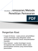 Riset Pemasaran Pengertian