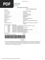 Success: Examination Fee Details