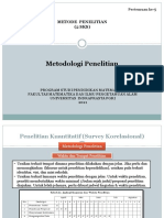 Metode Penelitian Kuantitatif Korelasional