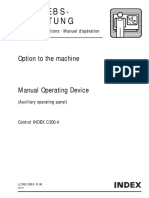Betriebs-Anleitung: Option To The Machine
