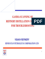Gamma Scanning of Refinery Distillation Columns For Troubleshooting