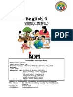 English 9: Quarter 3 - Module 7