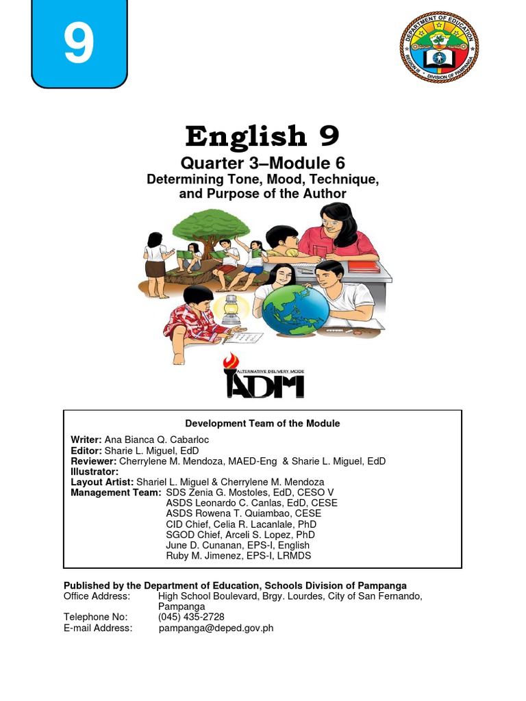 English 9 Quarter 3 Module 6 Download Free Pdf Mood Psychology