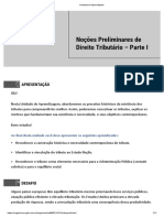 Noções Preliminares de Direito Tributário - Parte I