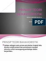 Prinsip Teori Behavioristik