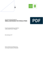 Weibull Maintenance For Hydraulic Press: Gestión de Mantenimiento