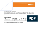 Steel Grade: Material Data Sheet