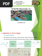 ECE170: Electronics (1) : Lecture