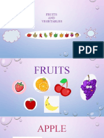 Fruits AND Vegetables