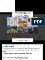 7 Wonders of the World: From Ancient to Modern