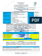 2da Actividad Evaluada de Educacion Fisica para 2o y 3o II Lapso