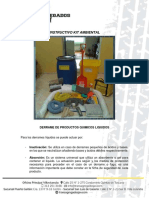 Kit ambiental: Instrucciones para el uso adecuado en derrames de productos químicos