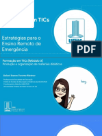 Formação em TICs para ensino remoto