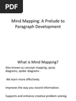 Mind Mapping: A Prelude To Paragraph Development