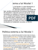 Politica Interna A Lui Nicolai 1