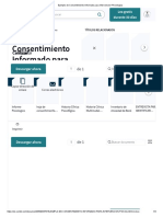 Ejemplo de Consentimiento Informado para Intervencion Psicologica