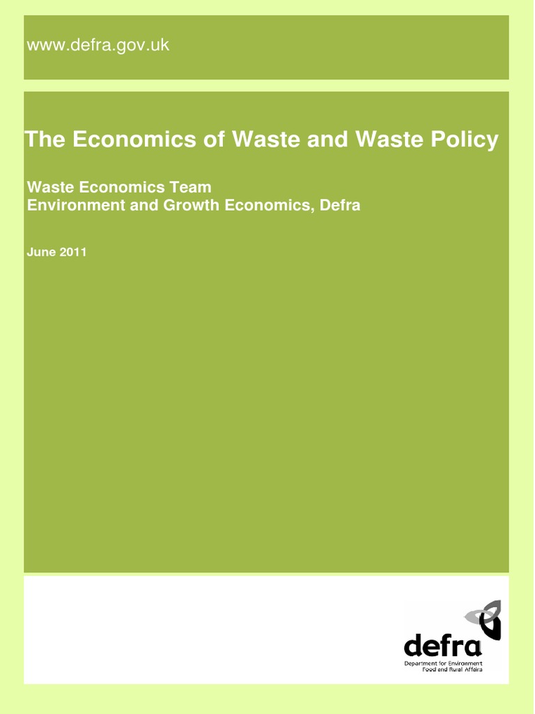 The Economics of Waste and Waste Policy PDF Greenhouse Gas