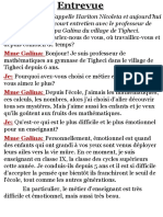 Entrevue Avec Une Profeseur(L.franceză)PDF