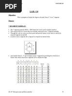 Objective:: Lab#10: 7-Segment Display SSUET/QR/114