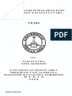 ANALISIS SISTEM PEMASARAN KOPI DI KABUPATEN TAPANULI UTARA