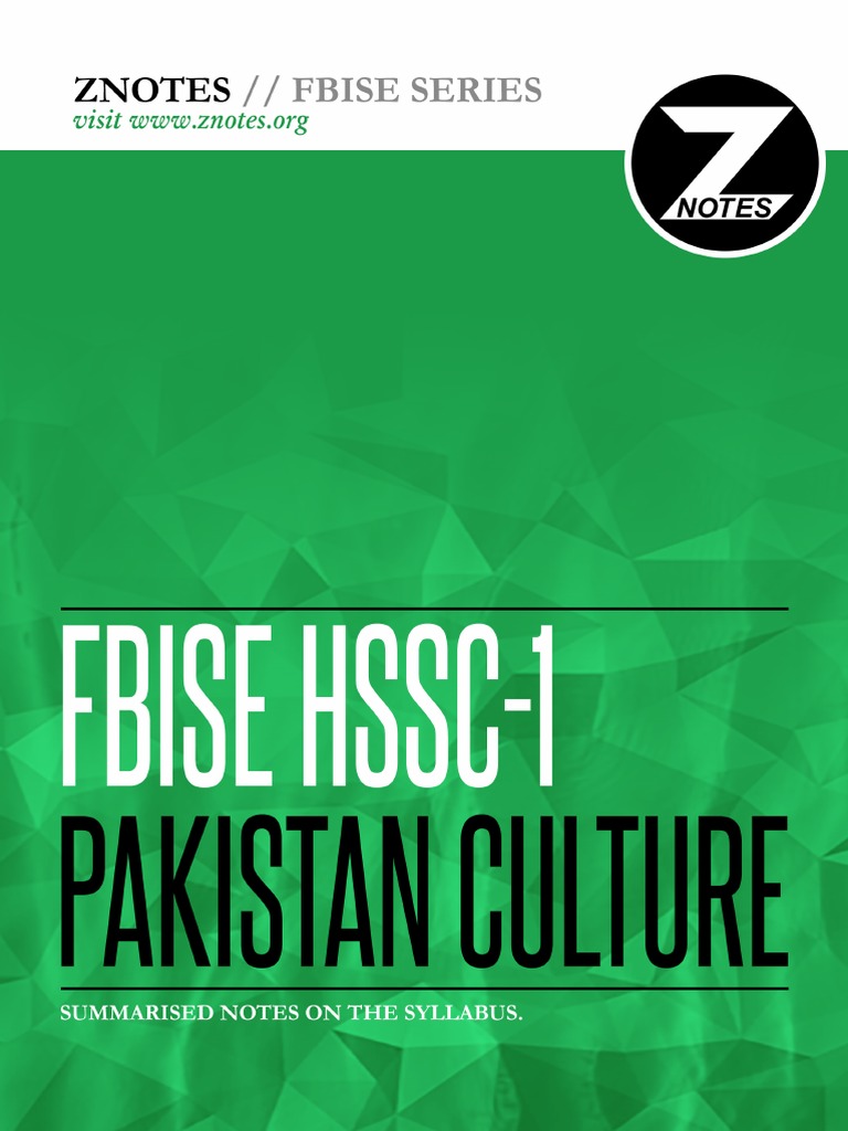 Overview of Pakistani Culture and Society | PDF | Muhammad Ali Jinnah ...